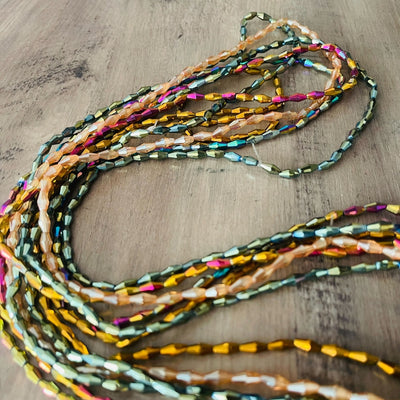 Elastic Waist Beads | Colorful Pellet Gem
