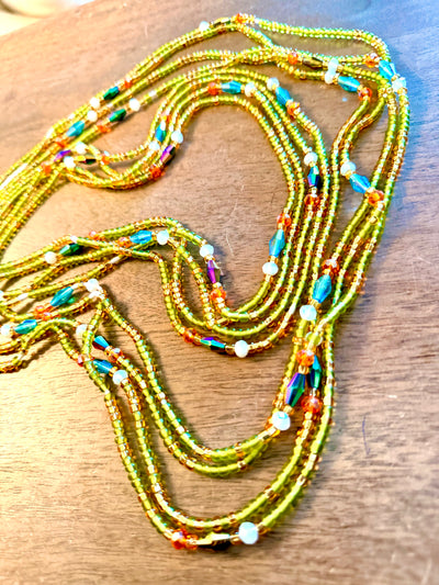 Green & Mixed Crystal | Premium Strand