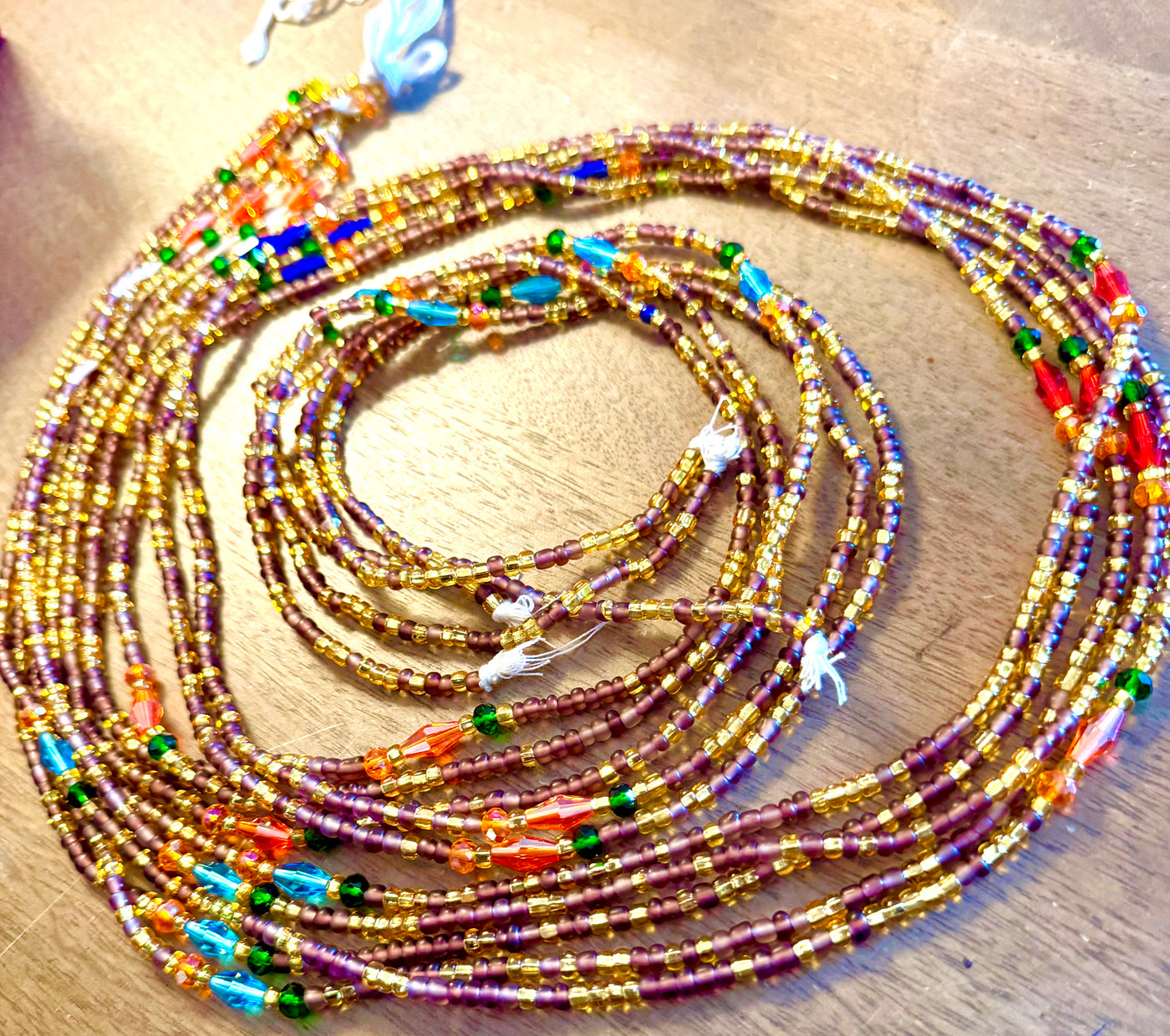 Purple & Mixed Crystal |Premium Strand