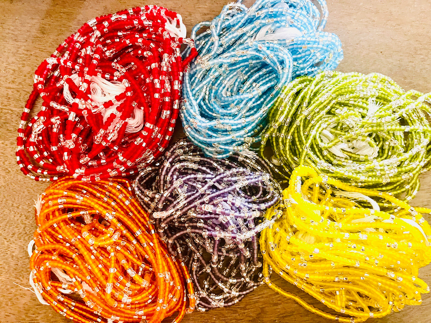 Frosted Waist Beads Stack Set