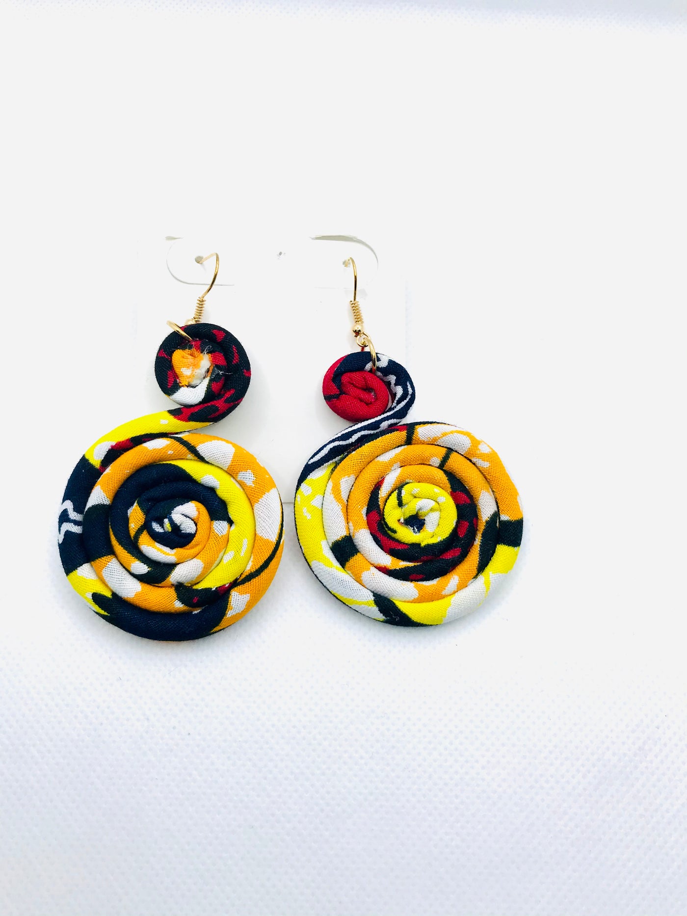 Sunset Rollz Afro Print Earrings - Kouassi Kustoms 