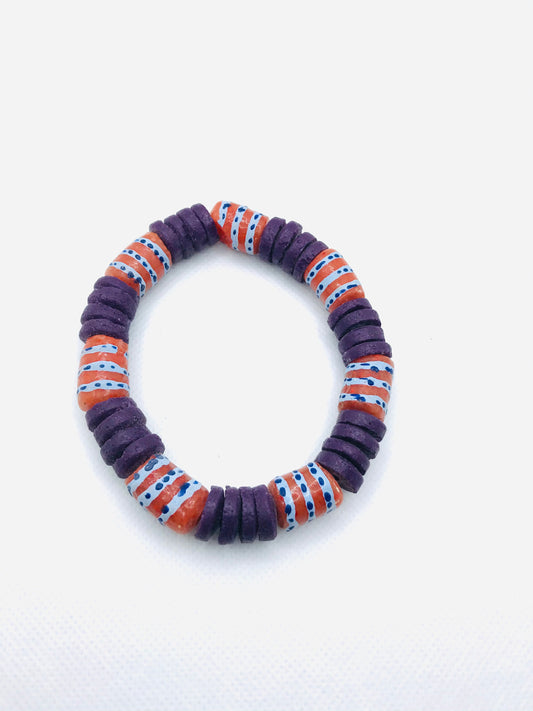 Purple Dipo High Quality Glass Bead - Kouassi Kustoms 