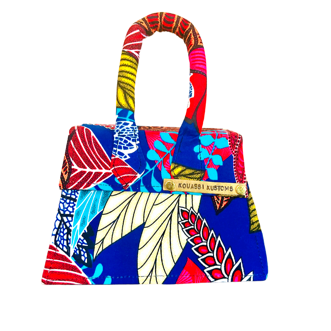 Pretty Leaves Mini Purse - Kouassi Kustoms 