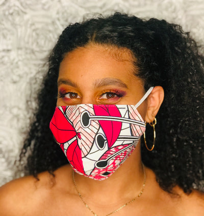 Pink Jungles Mask - Kouassi Kustoms 