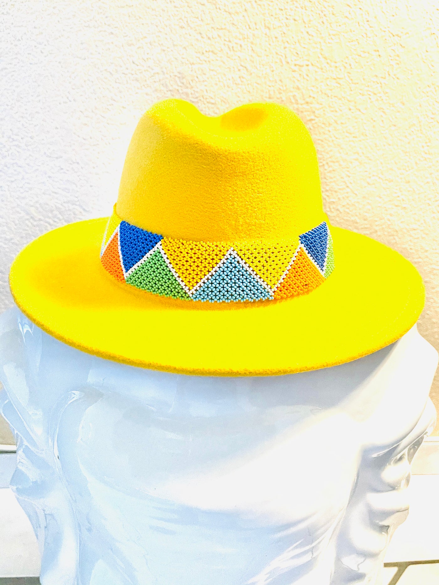 Beaded Fedora Hat - Kouassi Kustoms 