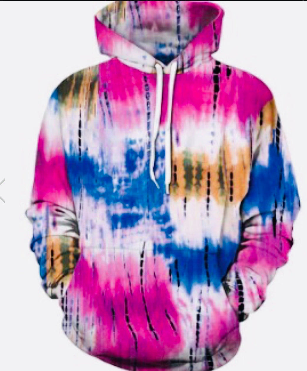 Afro Tie Die Hoodie - Kouassi Kustoms 