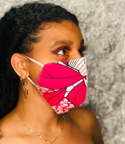 Pink Jungles Mask - Kouassi Kustoms 