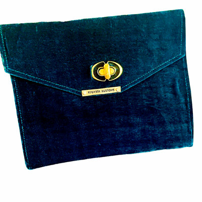 Emerald Velvet Handbag - Kouassi Kustoms 