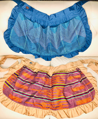 Ankara Ruffle Apron - Kouassi Kustoms 