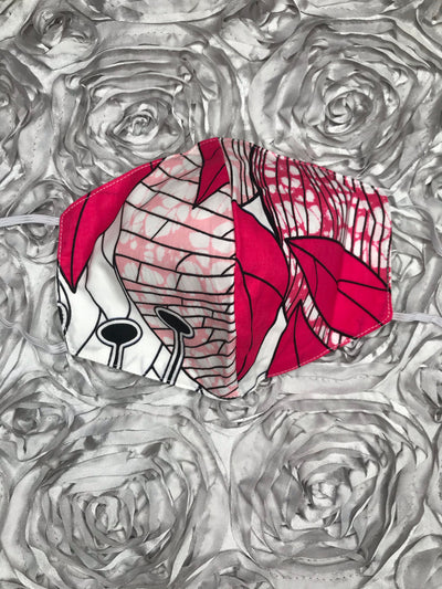Pink Jungles Mask - Kouassi Kustoms 
