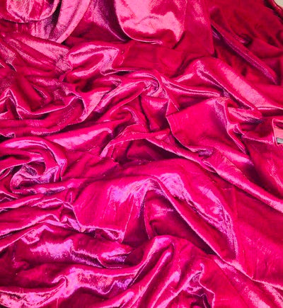 Fuchsia Velvet Handbag - Kouassi Kustoms 